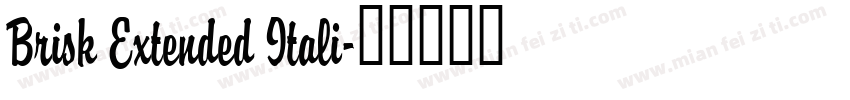 Brisk Extended Itali字体转换